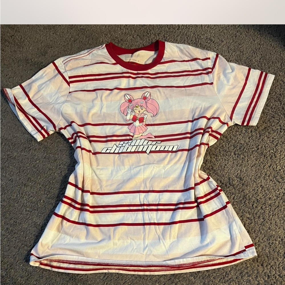 Sailor Moon Pink and White T-Shirt